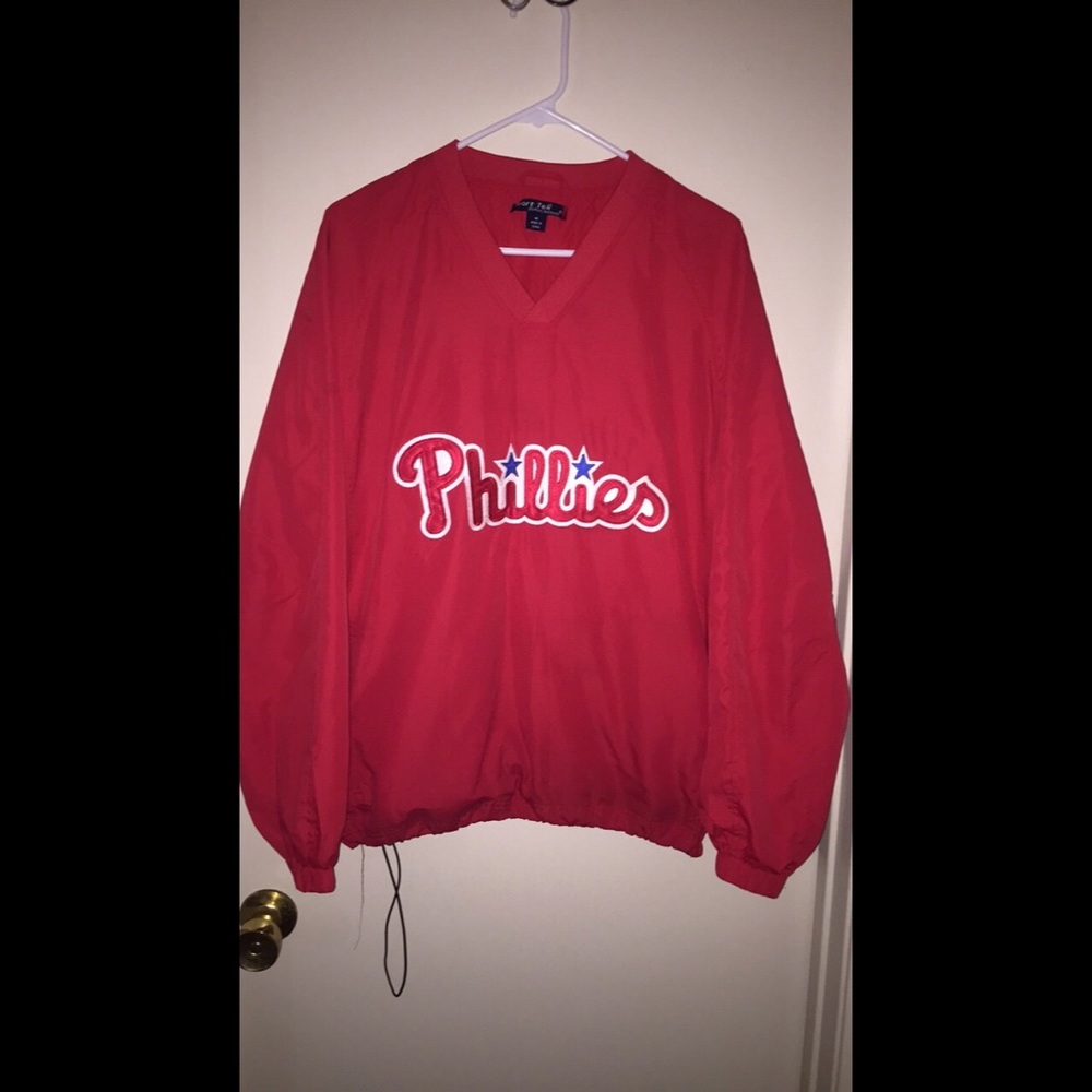 Phillies V-neck windbreaker
